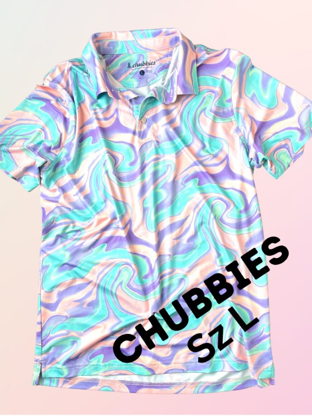 CHUBBIES Men’s Shirt LARGE Polo Sz L